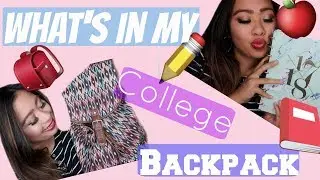 What's In My College BACKPACK? | Abbie Elaine