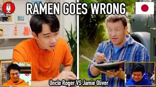 #166 Japanese React to Uncle Roger's Jamie Oliver ALMOST Made Ramen...