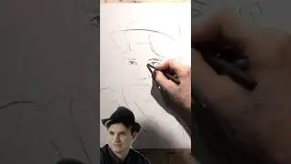 Как нарисовать портрет карандашом по фотографии. Shorts