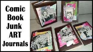 Get Your Mojo Back, Small Comic Book Junk ART Journals - Starving Emma