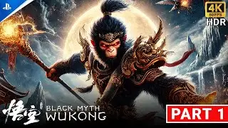 Black Myth: Wukong Gameplay First Look! | Epic Boss Battles | 4K Ultra Realistic PS5 - Part1