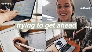 doing all of next week's university work (study with me)
