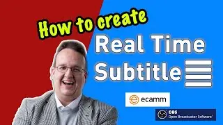 how to create real time subtitle to your livestream [ecamm live or obs]