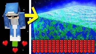 Minecraft, But My Hearts = World Size