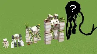 Iron Golem ALL PHASES in Minecraft