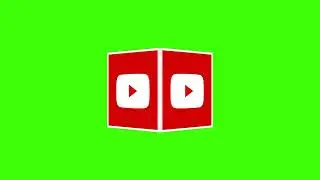YouTube Cube Logo 3D | Greenscreen Video & Logo Animation