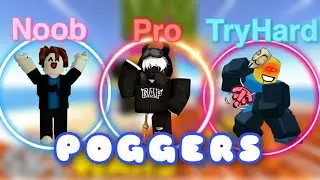 NOOB VS PRO VS TRYHARD | ROBLOX SKYWARS |