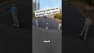 Kids are wild these days… and sometimes you gotta give them a taste of reality! RESPECT YOUR ELDERS!