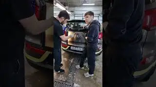 Удаление вмятин без покраски в исполнении ученика Руслана