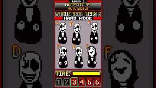 Which Sprite Is REAL? Undertale Edition (2) HARD MODE 
