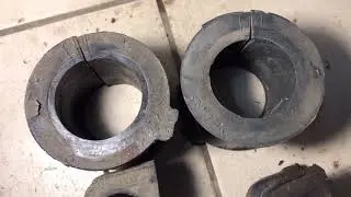 Replacing stabilizer bushings on a Prado 150 with KDSS