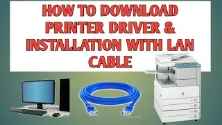 How to download printer driver | installation with lan cable | CANON   IR 2870