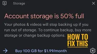 Android: How To Fix Account Storage Full / Free Space On Google Drive Tutorial!