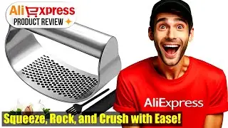 Upgraded Stainless Steel Garlic Press Squeezer: The Ultimate Kitchen Gadget You Need!