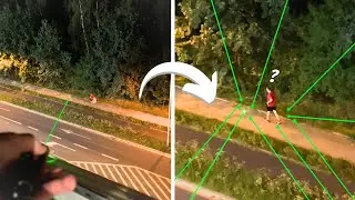 PRANKUJE LUDZI LASEREM *zauważył mnie*