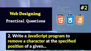 Write a JavaScript program to remove a character at the specified position of a given string...