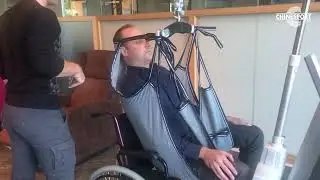 Alulift 180P mobile hoisting system - Passive patient transfer