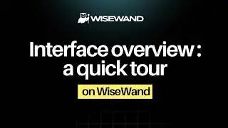Wisewand interface overview: a quick tour