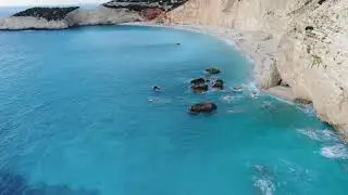 between the rocks