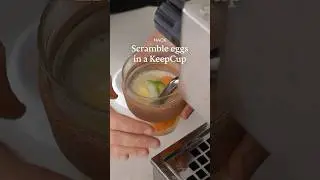 Scrambling eggs on an espresso machine