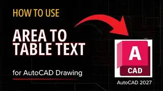 AutoCAD 2027 Area to Table Text (Fast & Easy Tutorial)