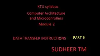 KTU syllabus ECT 206 Computer Architecture and Microcontrollers addressing mode and instruction set