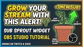 Stop Using Boring Sub Alerts on Twitch & Kick! Your Stream NEEDS This. Interactive Plant Widget 🌱