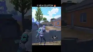 1 VS 4 CLUTCH | SQUAD KHATAM 💀 #shortvideo #shorts #bgmi #bgmishorts #pubgmobile #1vs4 #clutch