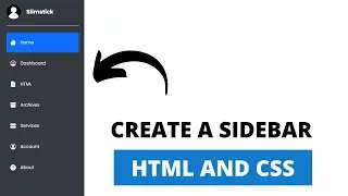 How to create a Side Menu using html and Css