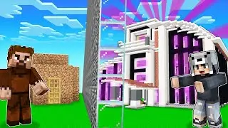 YAPI KAPIŞMALARINDA MİLYONER EVİ İLE TROLLEDİM 😱 - Minecraft