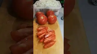 #рецепт#шашлык на помидорах