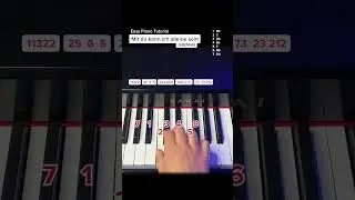 "Mit dir kann ich alleine sein" (JEREMIAS) - Mini Piano Tutorial #klaviertutorial #pianototurial