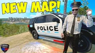 PLAYING ON NEW MAP! RURAL TOWN, NEW CALLOUTS, SUBURBAN AREA | FLASHING LIGHTS GAME UPDATE