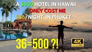 【4K】Unbelievable: A $500 Hotel in Hawaii Only Cost Me $36/night In Phuket, Thailand
