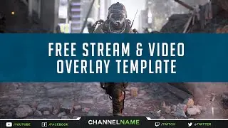 Free GFX: Free Twitch Overlay Template Stream & Video / PSD