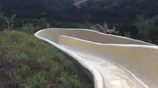 Dallas man slips off waterslide and crashes