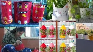 💁कबाड़ से जुगाड़ गमले बना लिए इतने सारे वो भी फ्री में🌺//इनका भी अच्छे से ध्यान रखना होगाdaily vlog