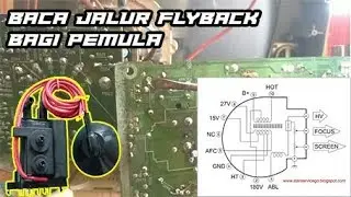 Cara baca jalur FLYBACK tv TCL.