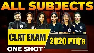 CLAT EXAM : All Subjects | Previous Year Question Paper 2020 (One Shot) | CLAT Preparation