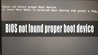 reboot and select proper boot device press any key/ alt ctrl del