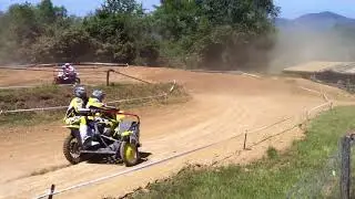 Motocross Schopfheim Kurve mit sprung SEITENWAGEN