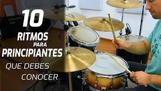 10 RITMOS de BATERIA para PRINCIPIANTES que debes conocer