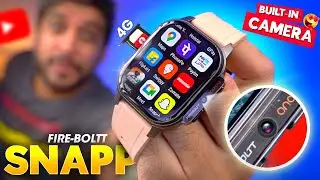 First *Built-In CAMERA* 4G ANDROID Smartwatch!! ⚡️ Fire-Boltt SNAPP Smartwatch Review