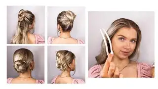 HAIRSTYLES WITH HAIRPINS. BEAUTIFUL HAIRSTYLES FOR EVERY DAY. 4 EASY WAYS TO USE A FRENCH PIN 😍