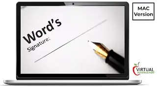 How to Use Word's Signature Command   MAC Version