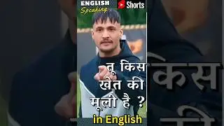 tu kis khet ki mooli hai in English | तुम किस खेत की मूली हो in english | Learn English idioms
