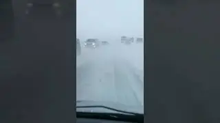 29.03.23. 30км. Дорога Светлоград-Благодарный-Буденновск. Снежный буран.