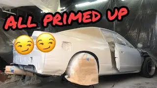 Boosted KA 240sx Gets Painted With Primer | So Much Orange Peel