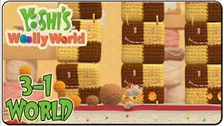 Yoshi's Woolly World 100% Walkthrough World 3-1 Yoshi and Cookies
