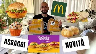 ASSAGGIO TUTTE LE NOVITA' DEL MC DONALD'S (mai più 🤣🤣)